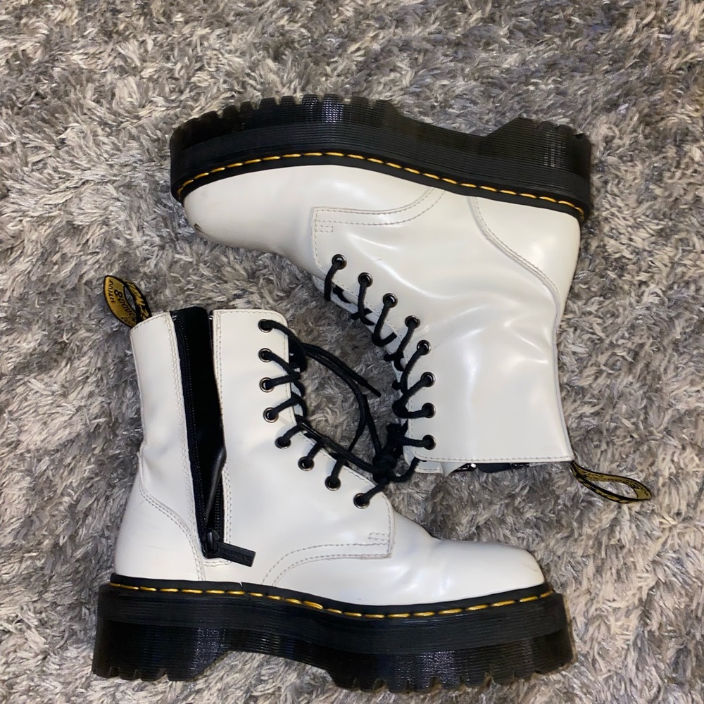White platform Dr. Martens